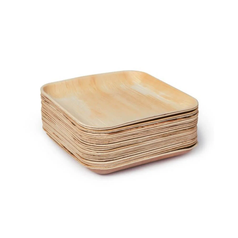 10" Palm Leaf Square Plates (25 x 25 cm) - Image 3