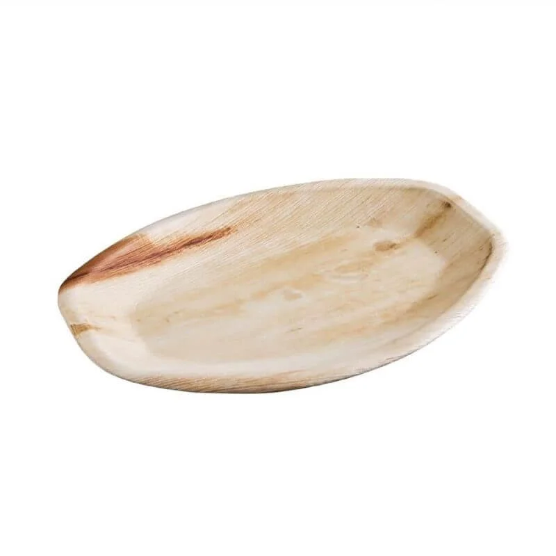 12" x 7" Palm Leaf Oval Medium Platter Tray