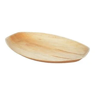 14" x 8" Palm Leaf Oval Big Platter Tray