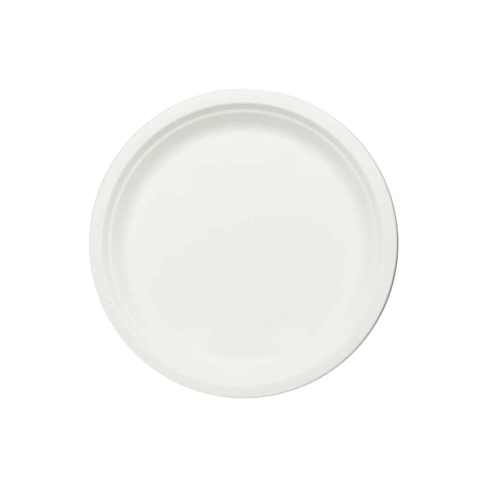 6" Round Plate (Sugarcane Bagasse)