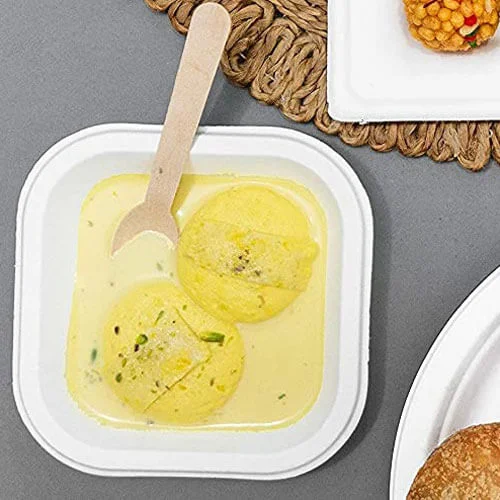 6" Square Plate (Sugarcane Bagasse) - Image 2