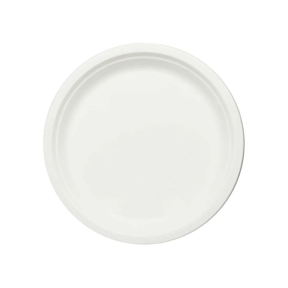 7" Round Plate (Sugarcane Bagasse)