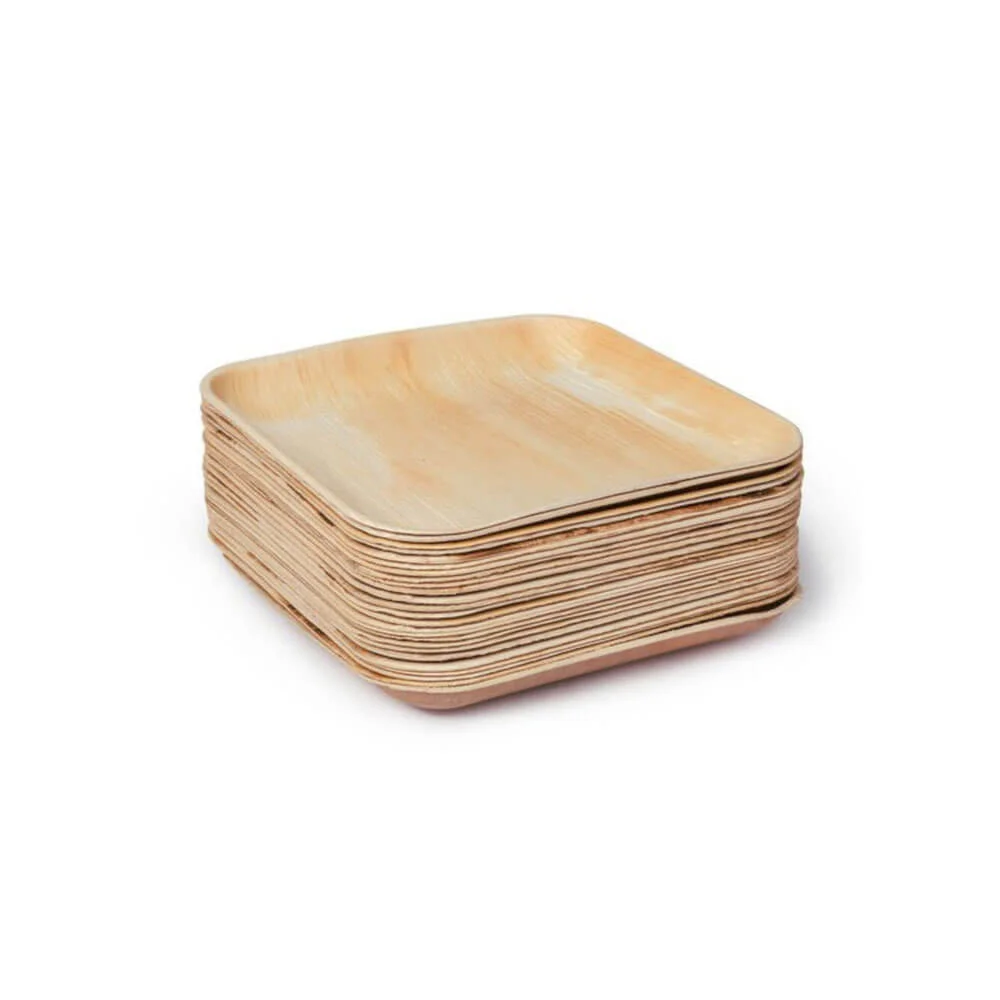 8" Palm Leaf Square Plates (20 x 20 cm) - Image 3