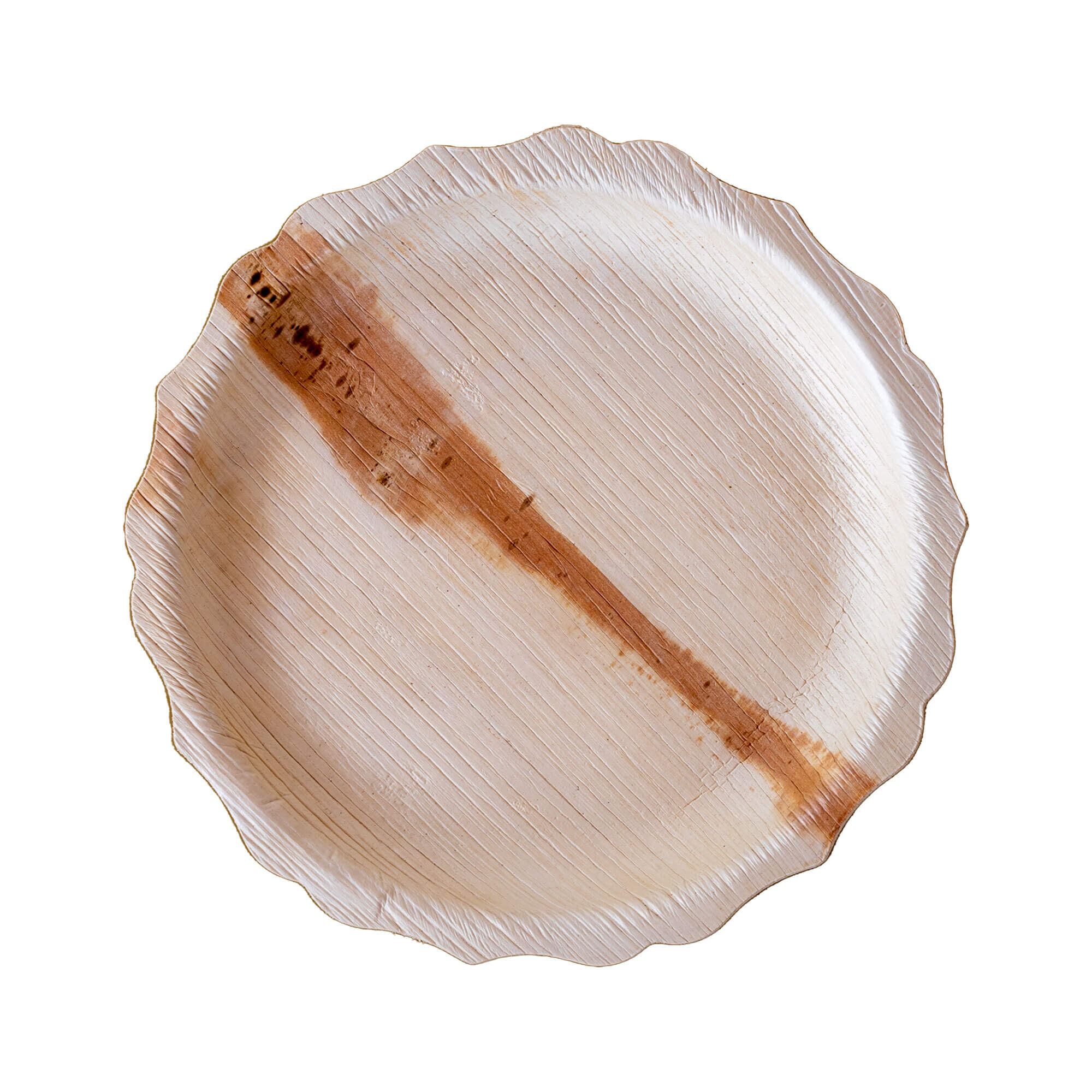 thumbnail image 2 of Disposable Green 100pk Palm Leaf Square Plates – 25cm, Biodegradable & Compostable 2 of 4