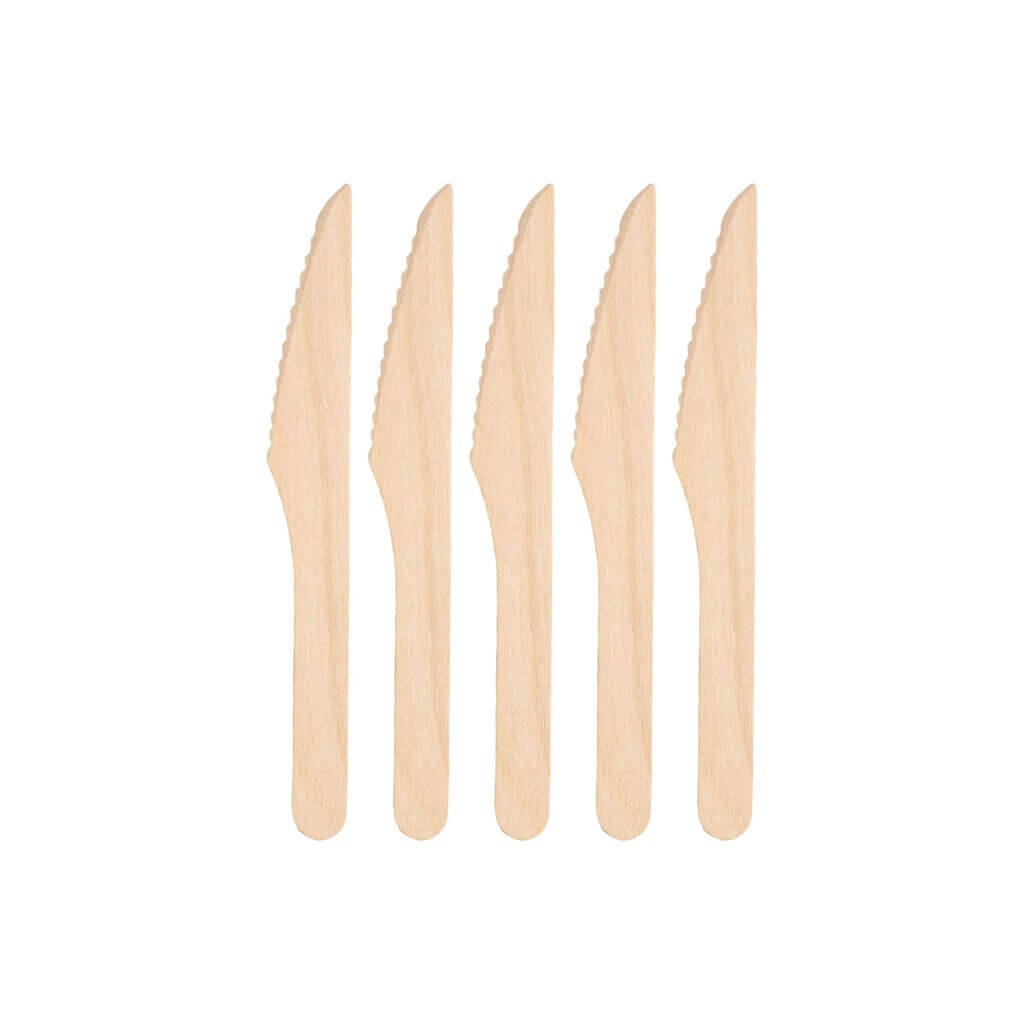 Wooden Disposable Knives Learfarms